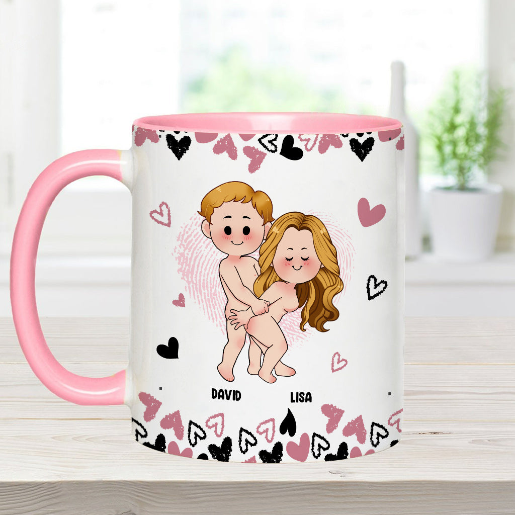 Hübsches Paar – personalisierte Tasse mit Pärchenmotiv