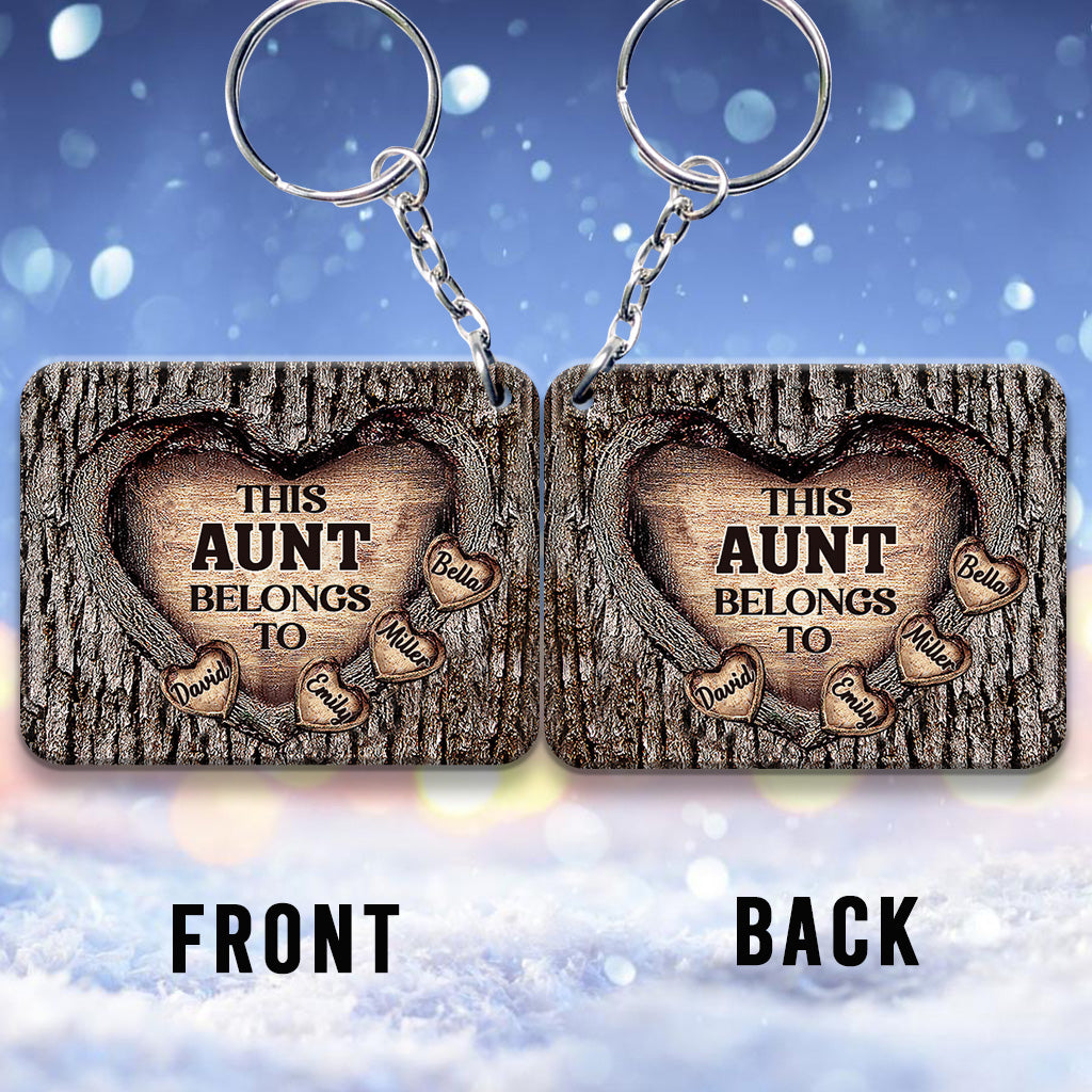 Dieser Schlüsselanhänger gehört Papa – Geschenk für Papa, Oma, Opa, Mama, Onkel, Tante, Bruder, Schwester