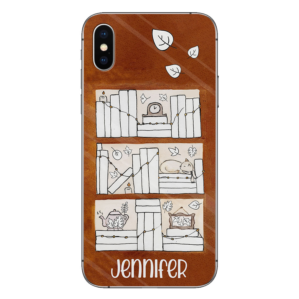 Lesetracker für vier Jahreszeiten – Personalisierte Buch-Handyhülle