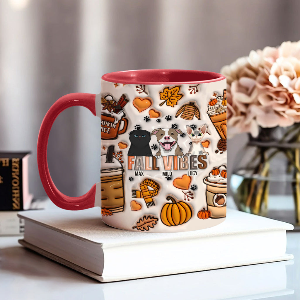 Herbststimmung – Geschenk für Hundeliebhaber – Personalisierte Tasse