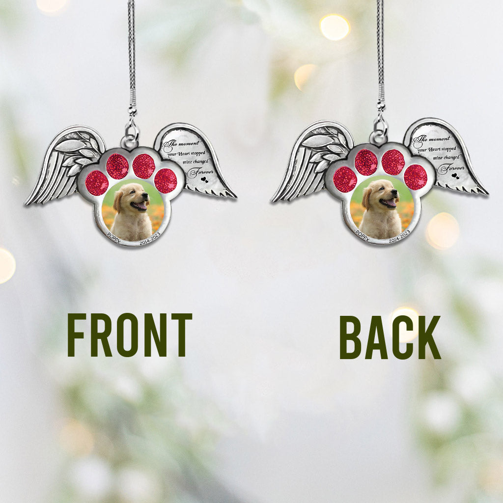 The Moment Your Heart Stopped - Personalized Dog Car Ornament