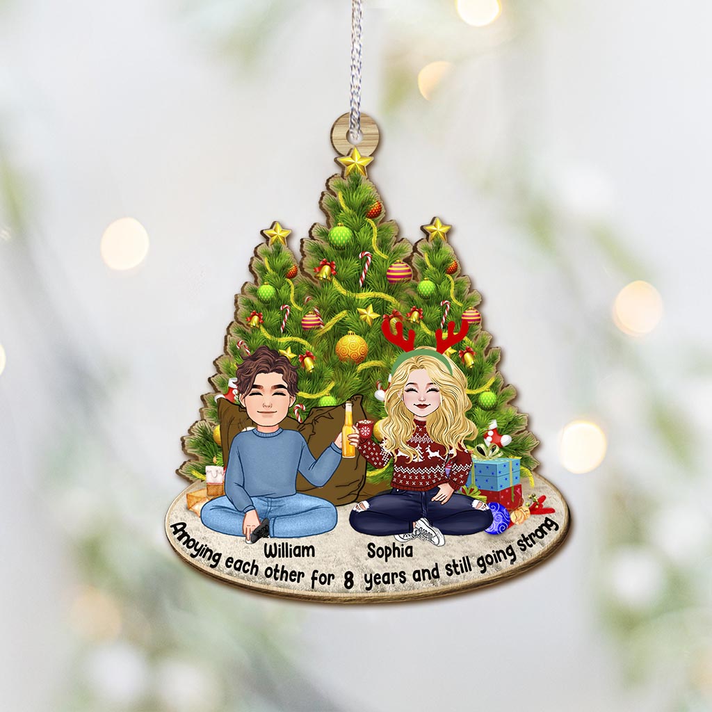 Annoying Each Other - Personalized Couple Ornament