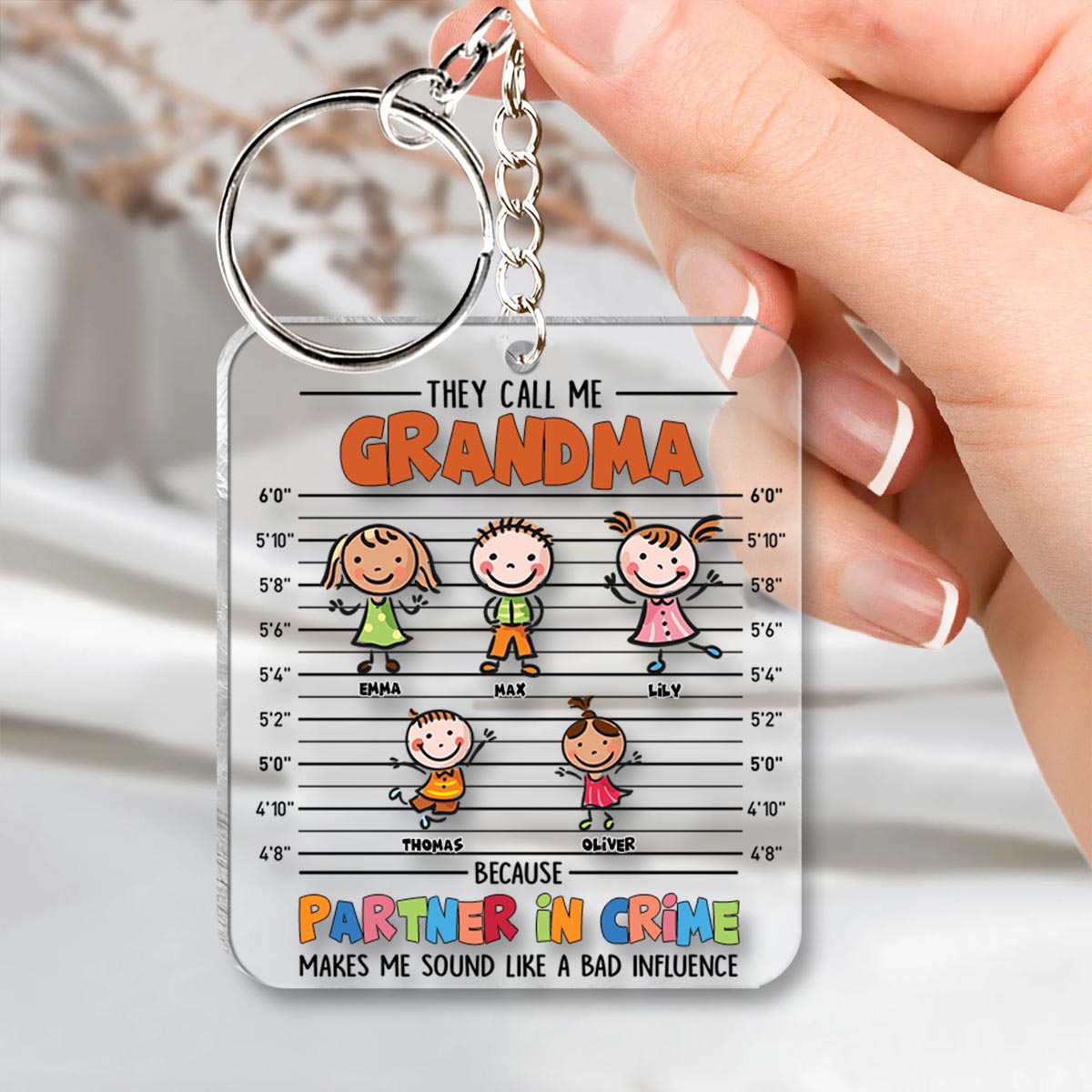 Komplize – Geschenk für Opa, Oma, Mama, Papa, Onkel, Tante, Bruder, Schwester – Personalisierter Schlüsselanhänger