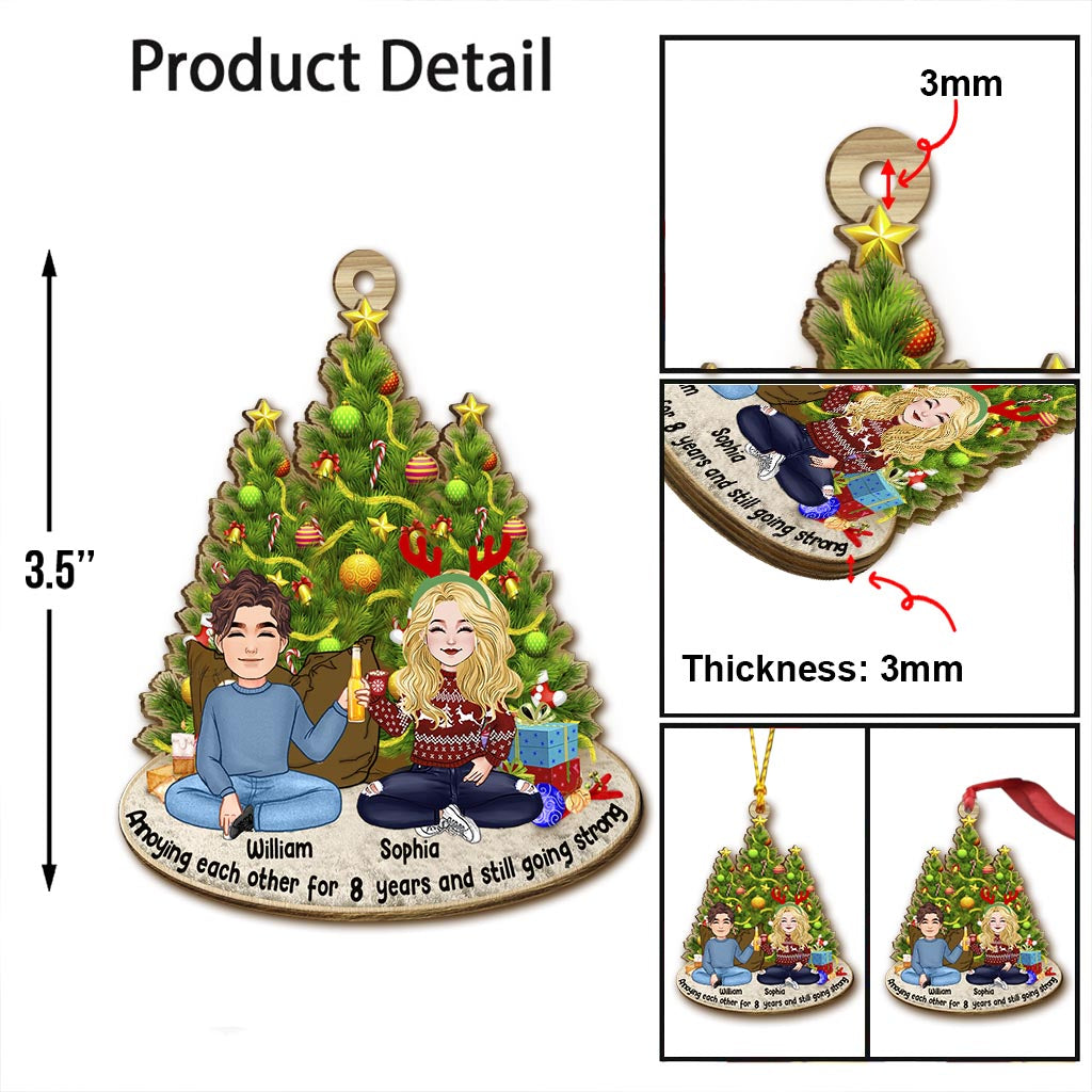 Annoying Each Other - Personalized Couple Ornament