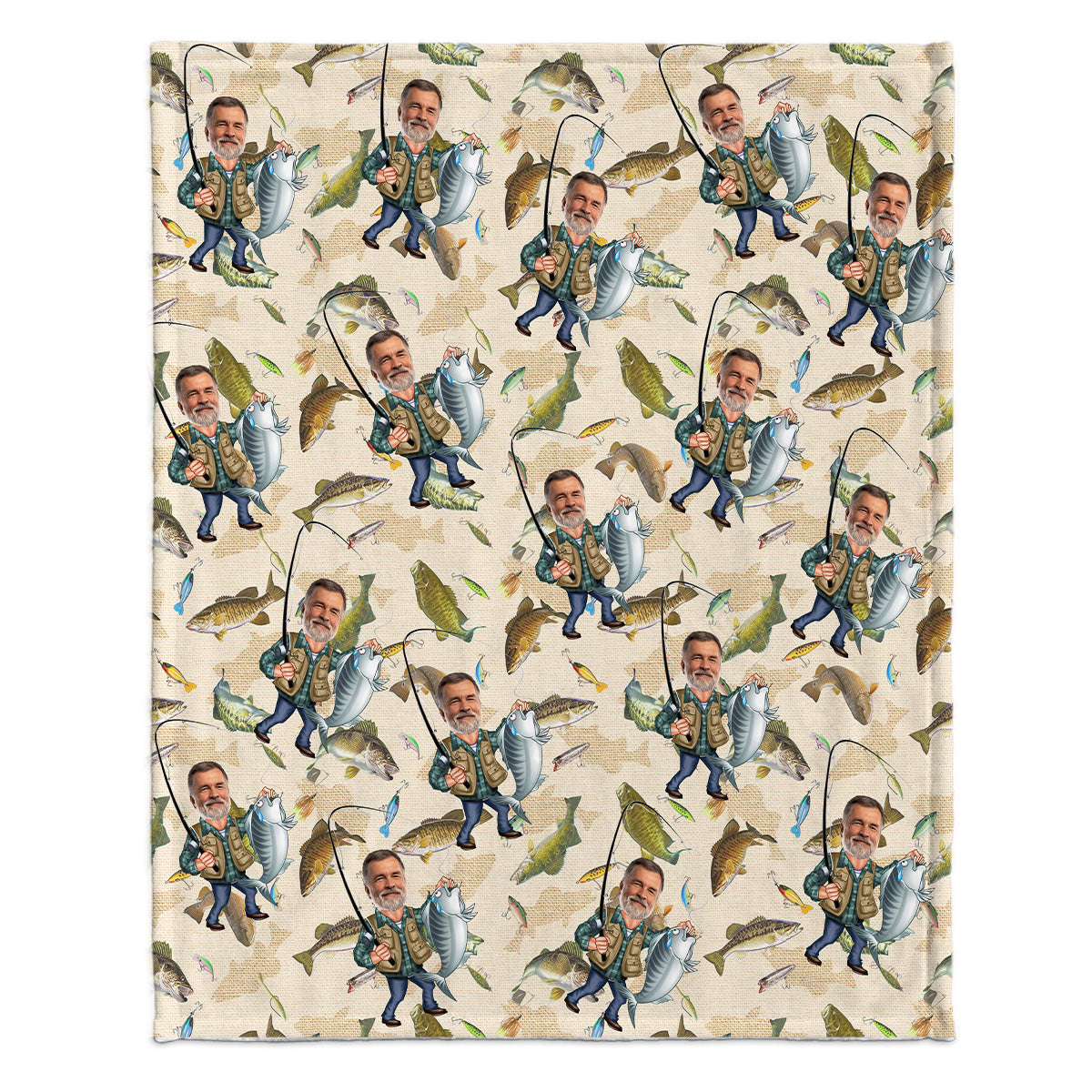 Lustige Angeldecke mit Foto – personalisierbar