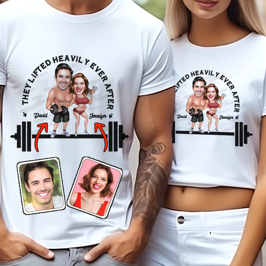 Sie hoben schwere Gewichte bis ans Lebensende – Personalisiertes Fitness-T-Shirt und Hoodie