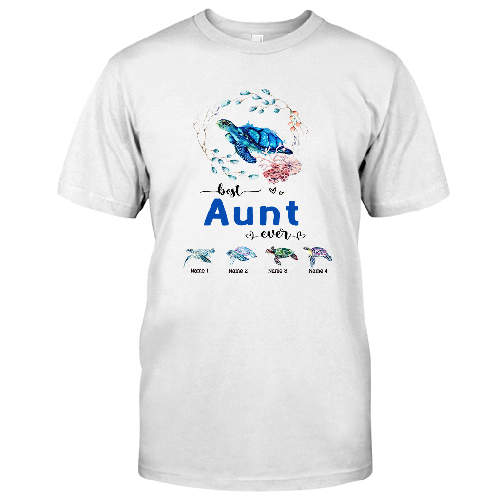 Best Nana Ever - Turtle gift for grandma, grandpa, mom, dad, uncle, aunt - Personalized T-shirt And Hoodie