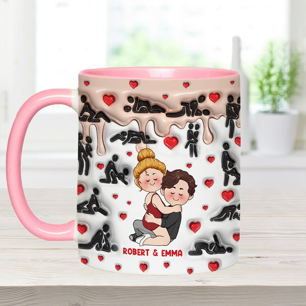 Meine Lieblingsbeschäftigung ist mit dir - Personalisierte Tasse für Paare