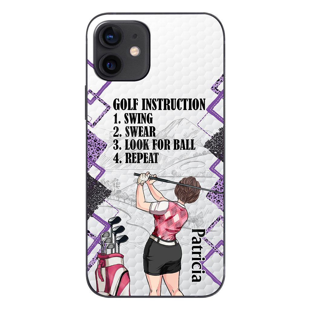 Just A Girl - Golf gift for her, wife, mom, grandma, girlfriend - Personalized Phone Case