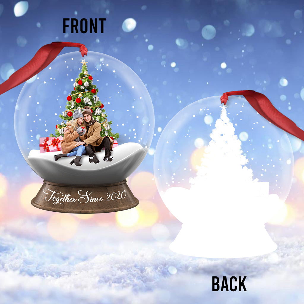 Zusammen seit – Personalisierter transparenter Pärchen-Anhänger