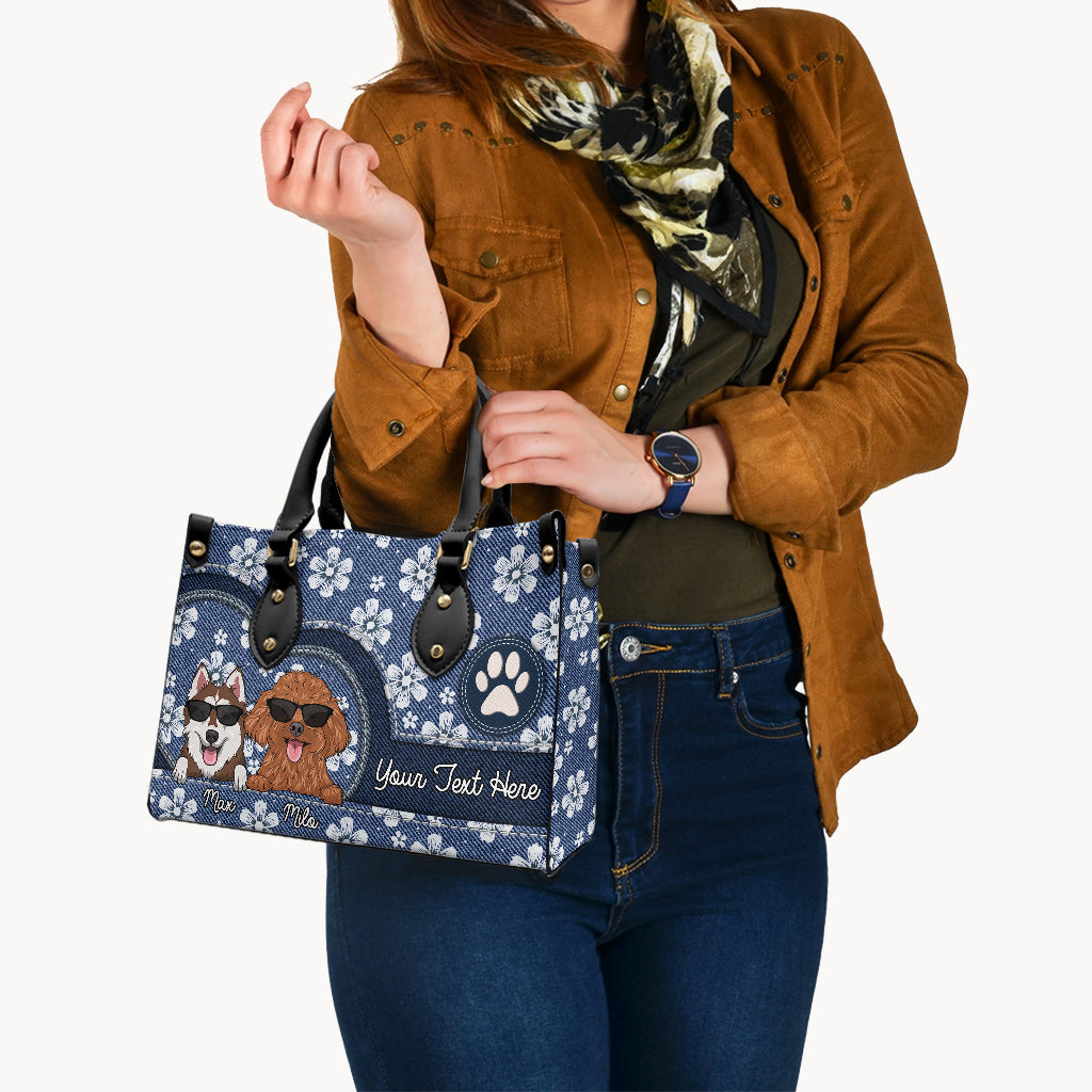 Die beste Hundemama/Katzenmama aller Zeiten – Geschenk für Hunde- und Katzenliebhaber – Personalisierte Lederhandtasche