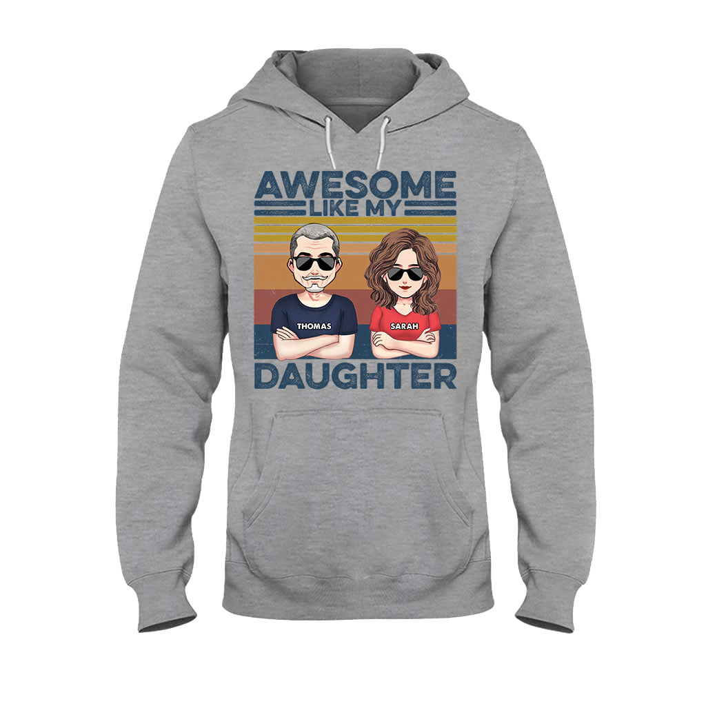 Wie der Vater, so der Sohn – Geschenk für Papa – Personalisiertes T-Shirt und Hoodie