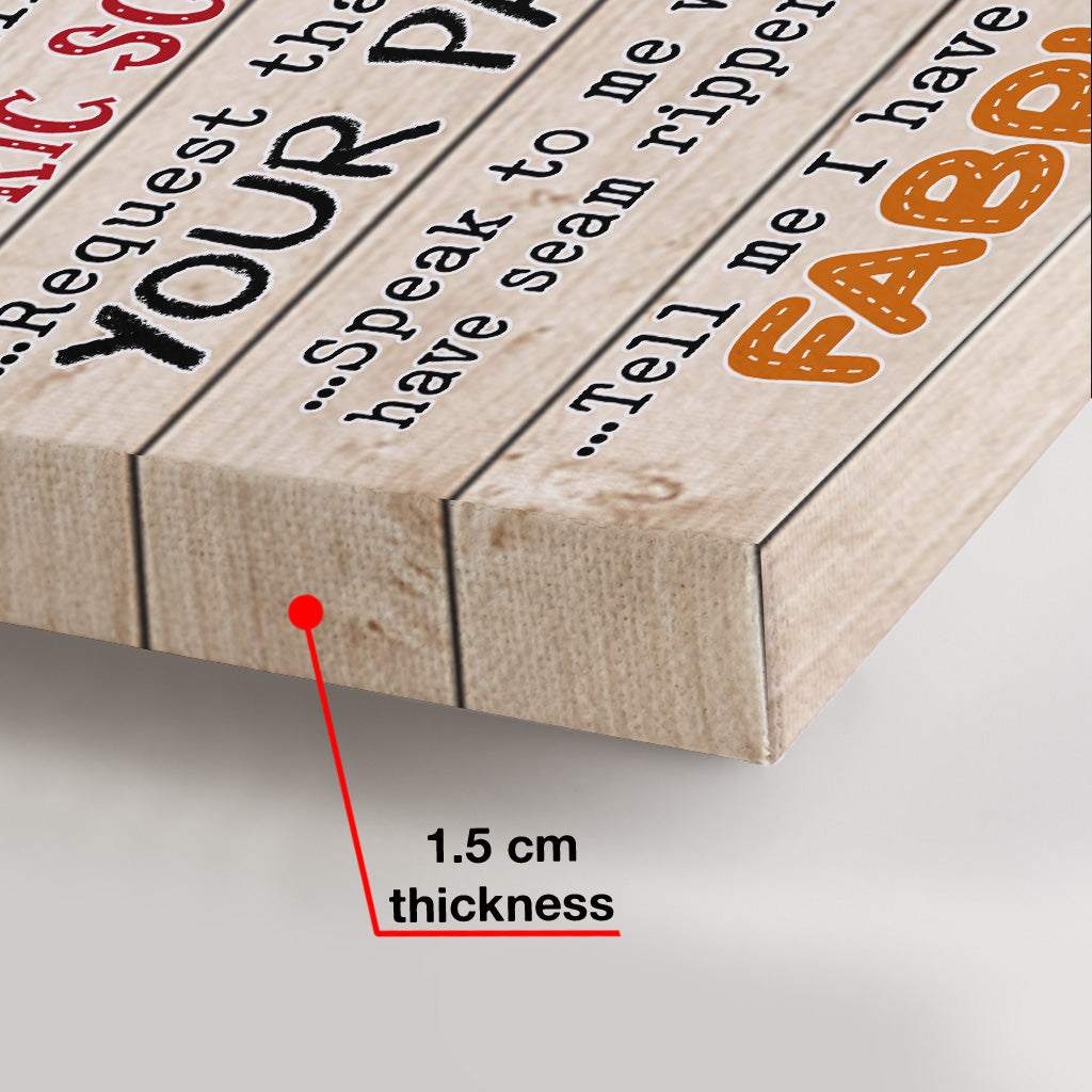 Mein Nähzimmer – Personalisierte Nähleinwand und Poster