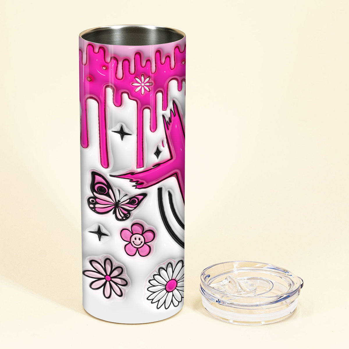 Ich gebe mein Bestes – Personalisierter christlicher Skinny-Trinkbecher