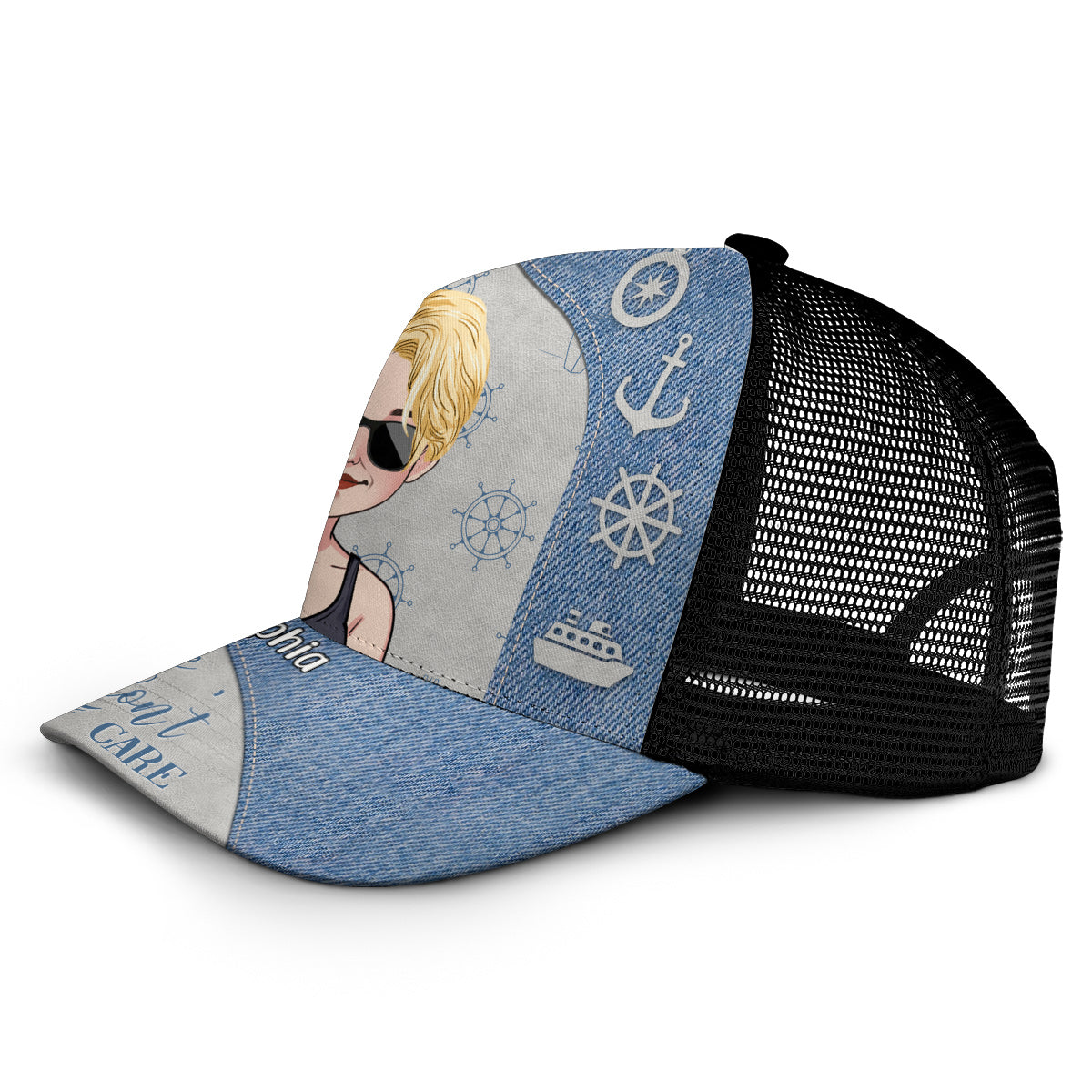 Cruise Hair Don't Care - Personalisierte Cruiser Trucker-Mütze