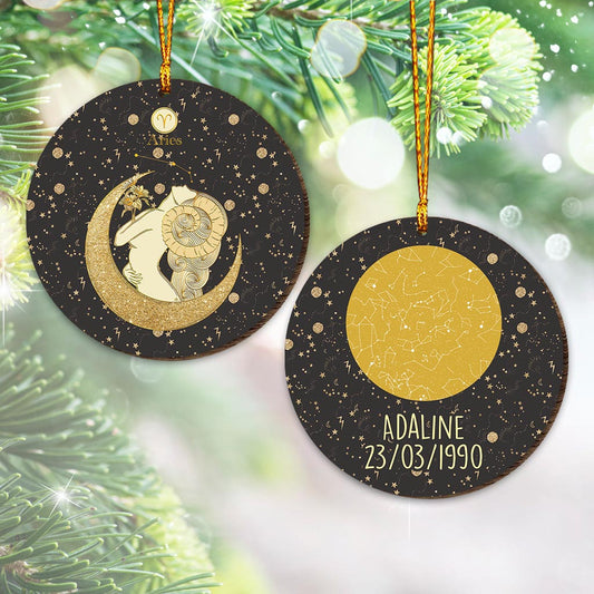 Zodiac Sign - Personalized Horoscope Ornament
