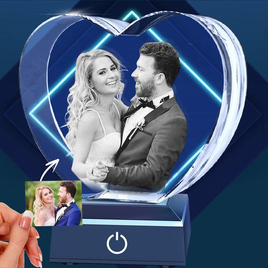 Individuell lasergeätztes und graviertes Foto auf Glas – personalisiertes Paarfoto