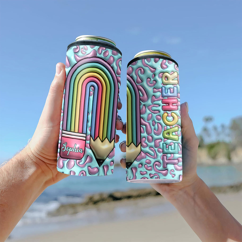 Lehrerleben – Personalisierter Getränkekühler für Lehrer