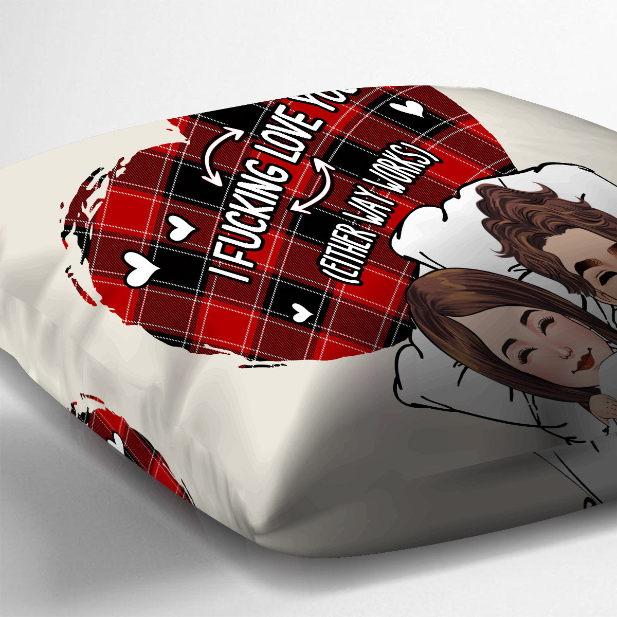 Ich liebe dich – Personalisiertes Pärchenkissen