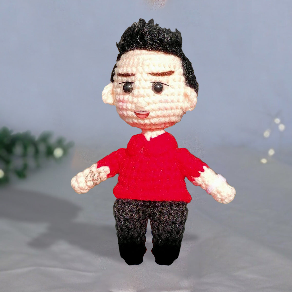 Meine Enkelkinder – Personalisierte, handgestrickte Puppe meiner Enkelin