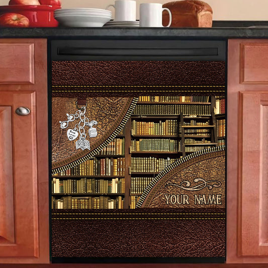 Library - Personalized Librarian Dishwasher Cover