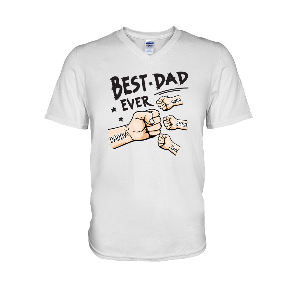 Der beste Papa aller Zeiten – Personalisiertes Vater-T-Shirt und Hoodie