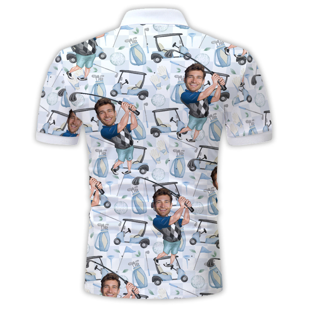 Das beste Geschenk für Golf-begeisterte Väter, Onkel, Ehemänner... - Personalisiertes Golf-Poloshirt