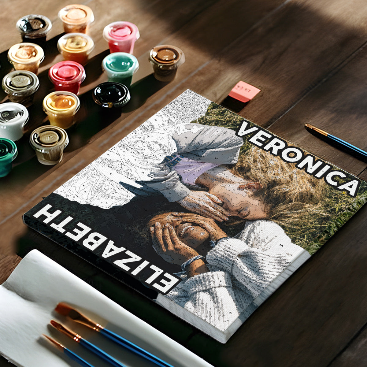 BFF Forever - Personalized Bestie Paint By Numbers Kit