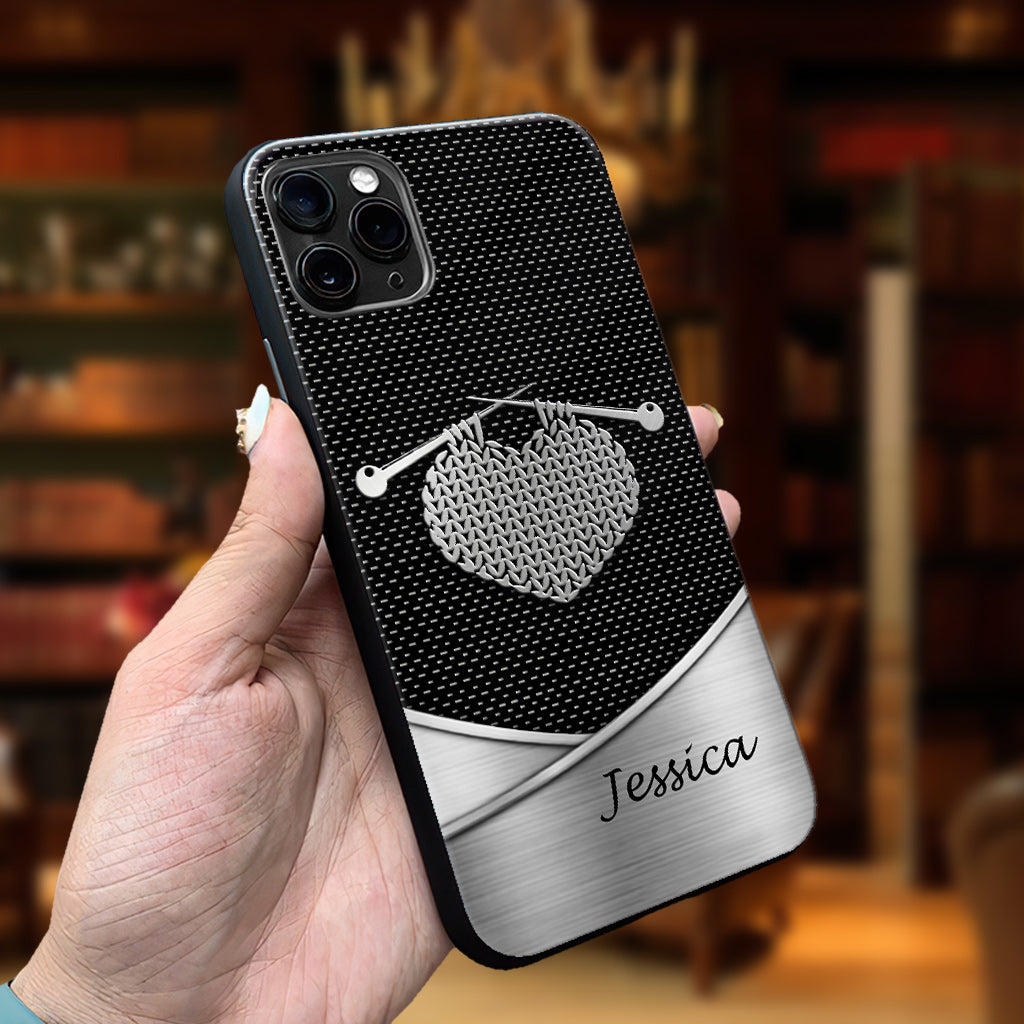 Love Knitting - Personalized Knitting Phone Case