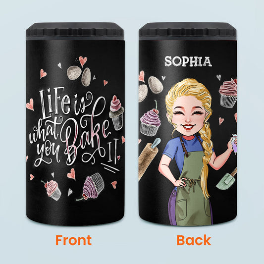 Das Leben ist, was du daraus backst – personalisierter Dosenkühler