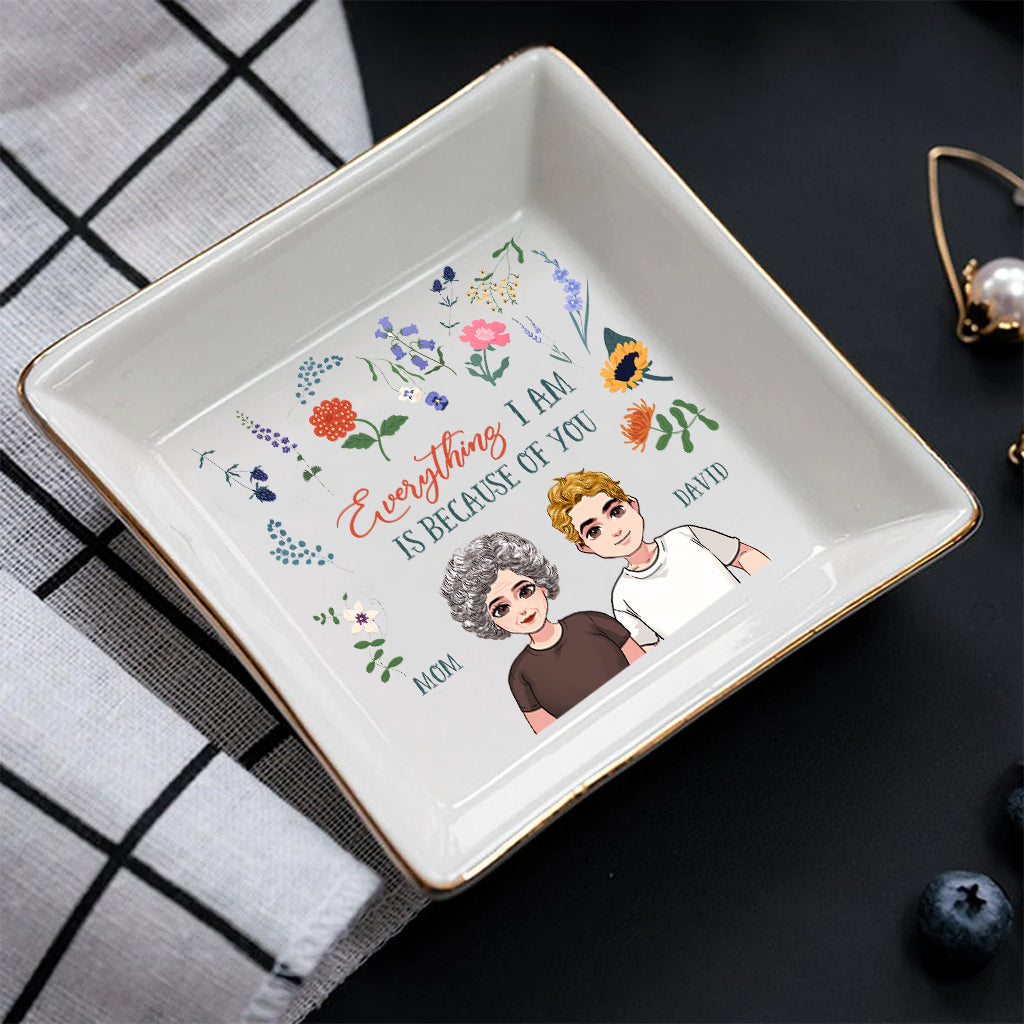 Alles, was ich bin – Geschenk für Mama, Oma, Tochter, Sohn, Enkelin, Enkel – Personalisierte Schmuckschale