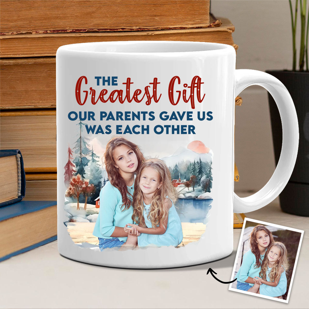 Das beste Geschenk – personalisierte Geschwistertasse