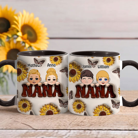 Best Grandma/Nana/Mimi Ever - Gift for grandma - Personalized Accent Mug