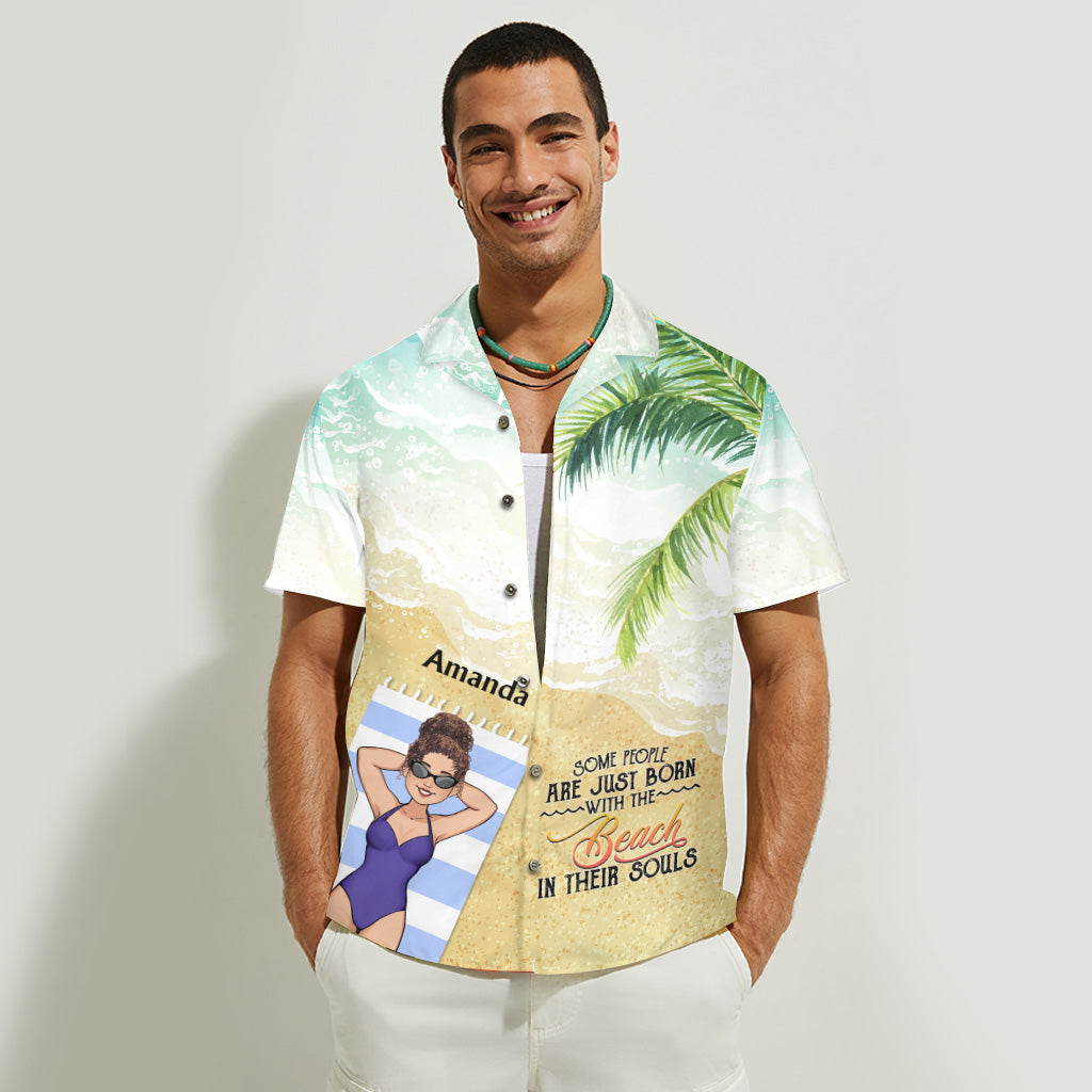 Der Strand ruft und ich muss gehen – Geschenk für Meeresliebhaber für Freunde, Schwester, Freundin, Ehefrau, Mutter, Bruder, Vater, Ehemann, Freund – Personalisiertes Hawaiihemd