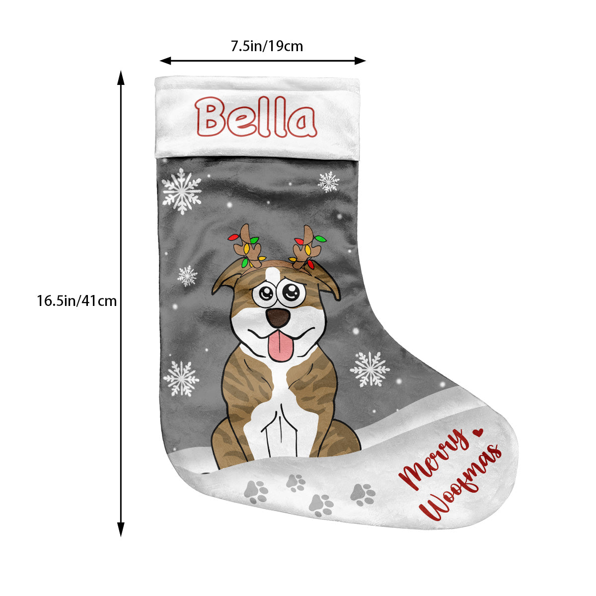 Fröhliche Hundeweihnachten – personalisierte Weihnachtsstrümpfe für Hunde