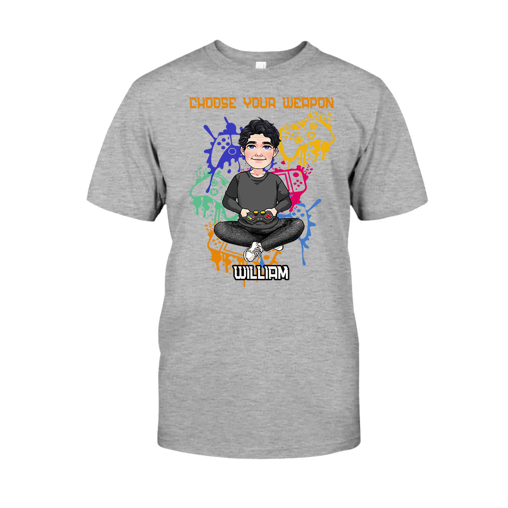 Choose Your Weapon - Personalized Video Game T-shirt and Hoodie