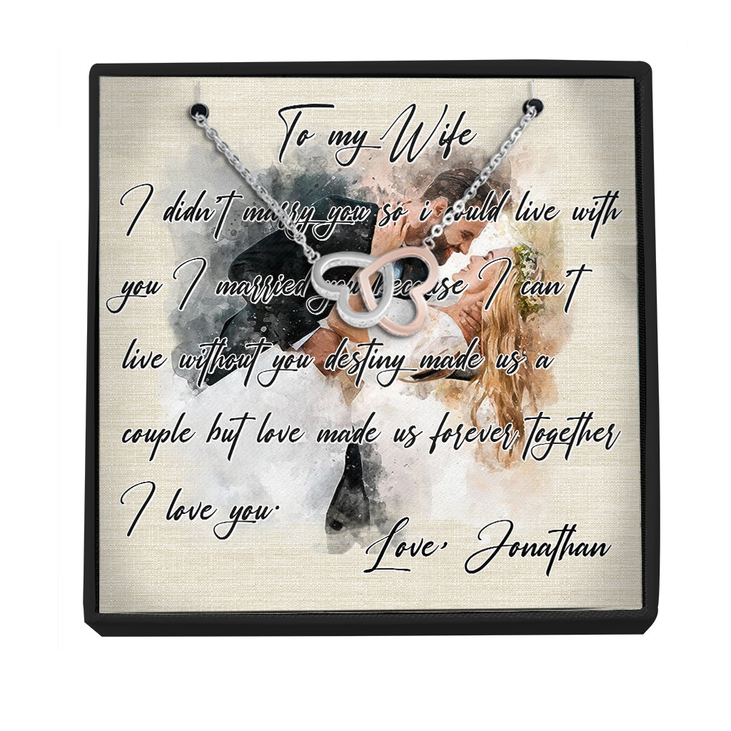 Wunderschön in Weiß – Personalisierte Halskette für Ehepaare 