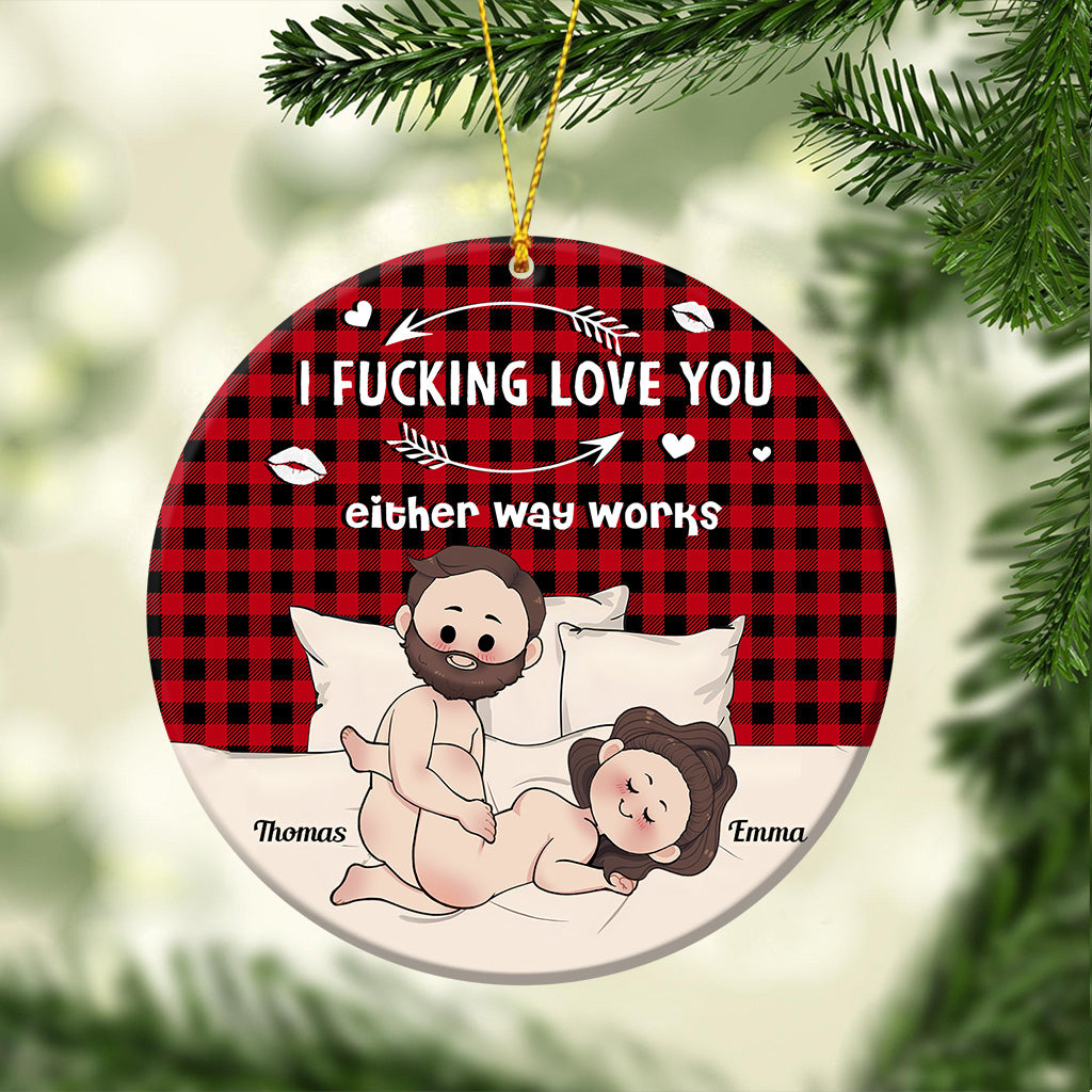 I Love You - Personalized Couple Ornament