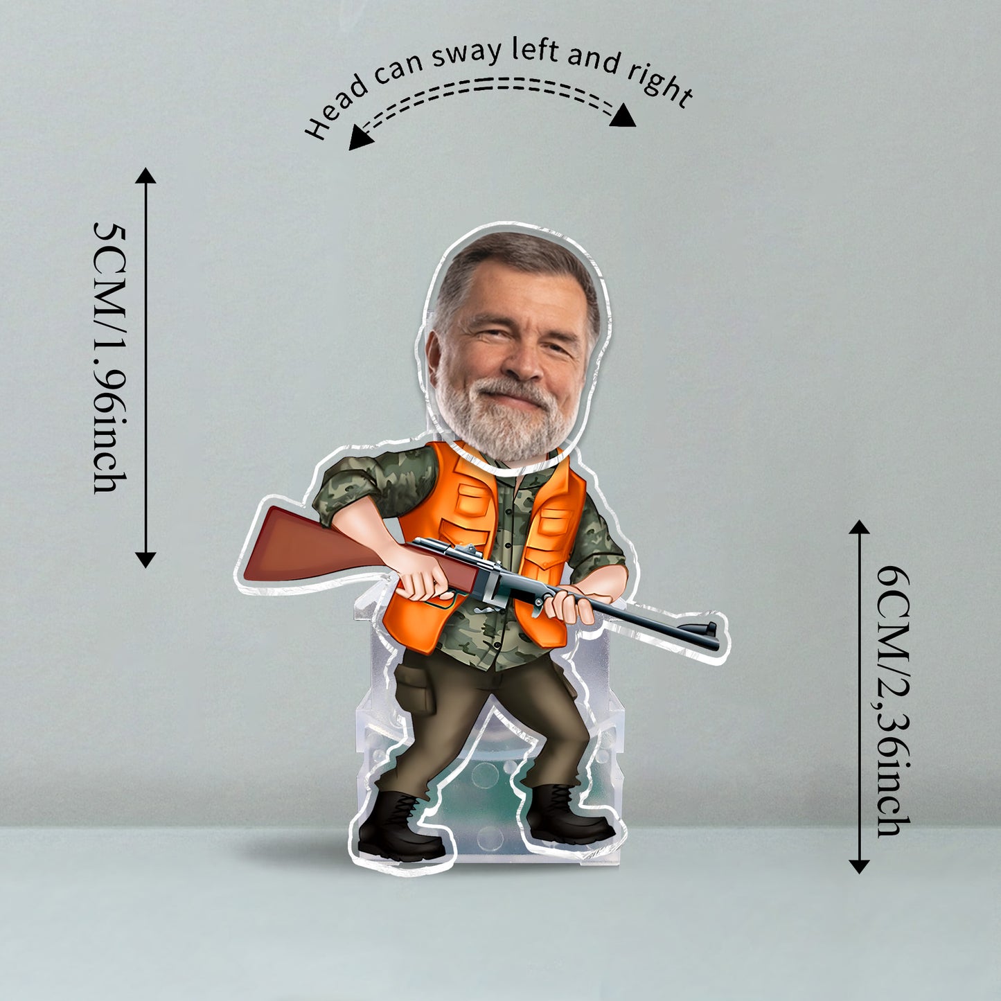 Love Hunting – Personalisierte Jagd-Schüttelkopf-Figur