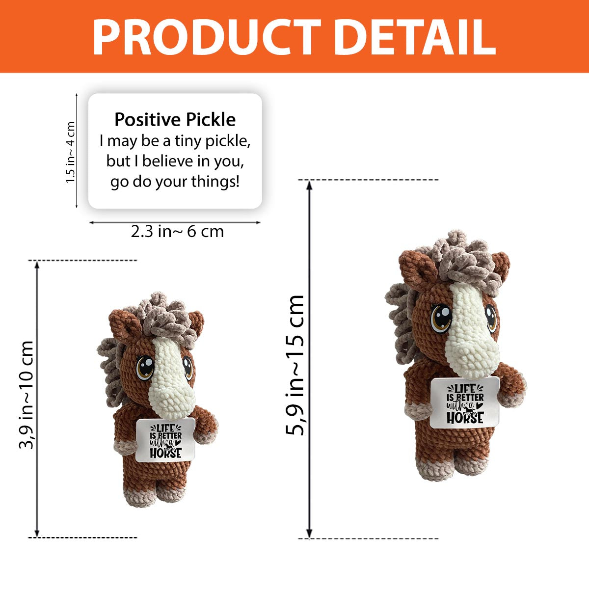 Love Horses - Horse Hand Knitted Figurine