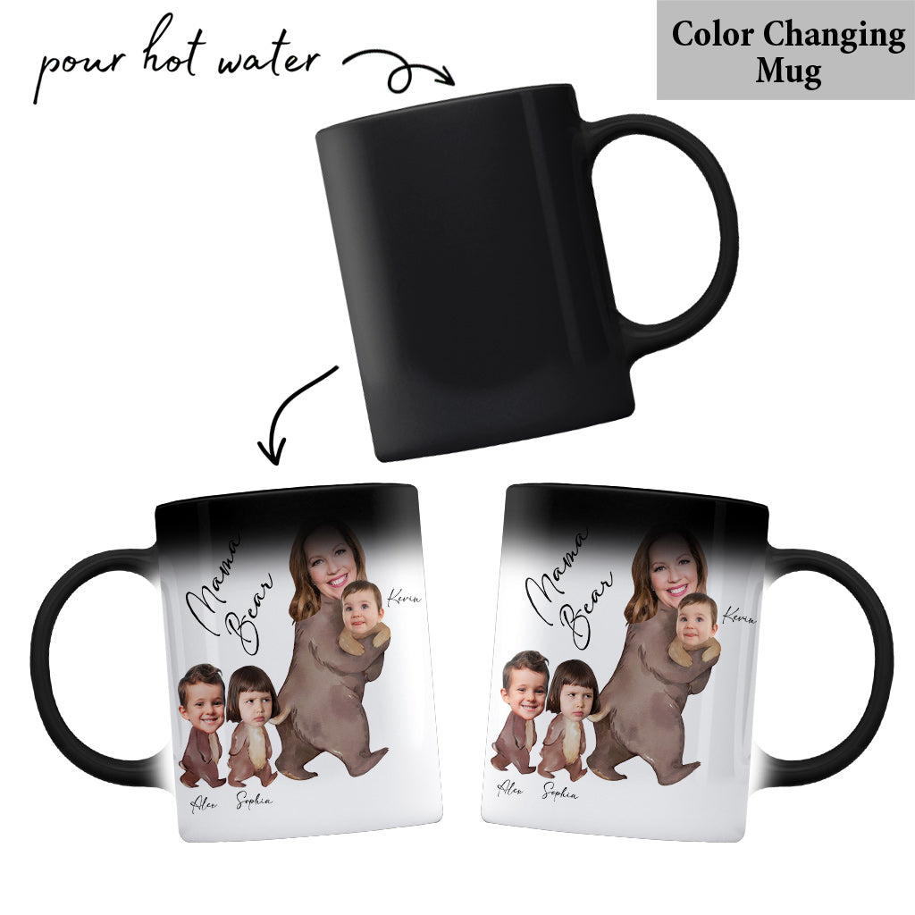 Aquarellfoto von Mama Bär – Personalisierte Muttertasse