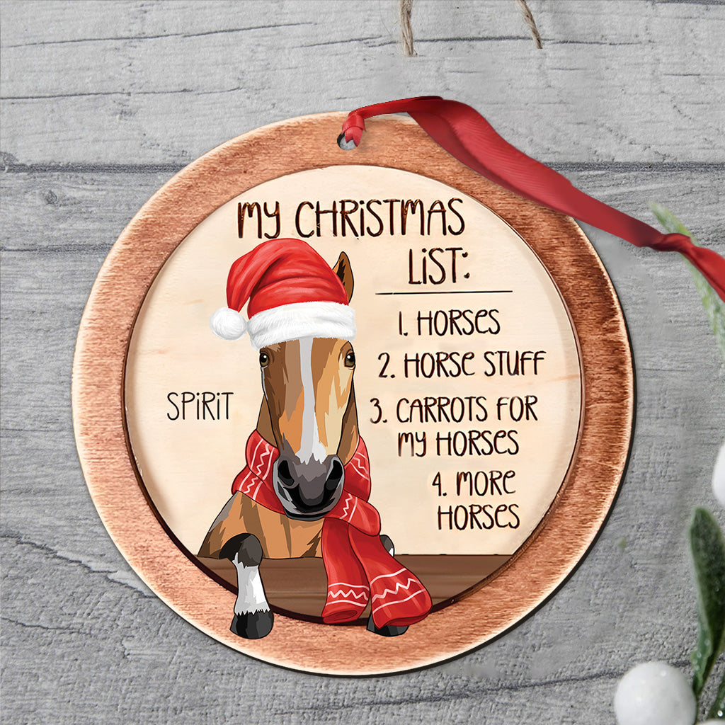 Meine Weihnachtswunschliste – Personalisierter Pferdeschmuck