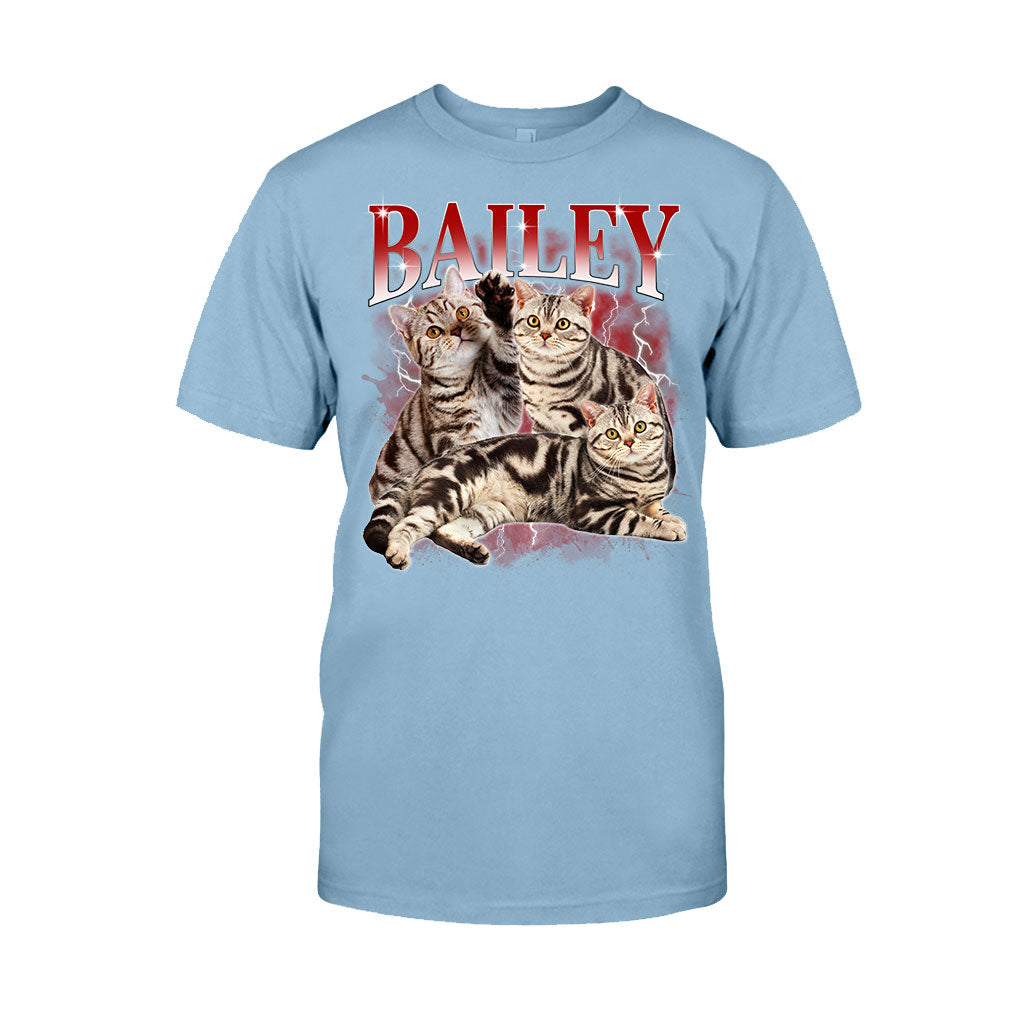 Individuell gestaltetes Bootleg-Rap-T-Shirt – Geschenk für Hunde- und Katzenliebhaber – Personalisiertes T-Shirt und Hoodie