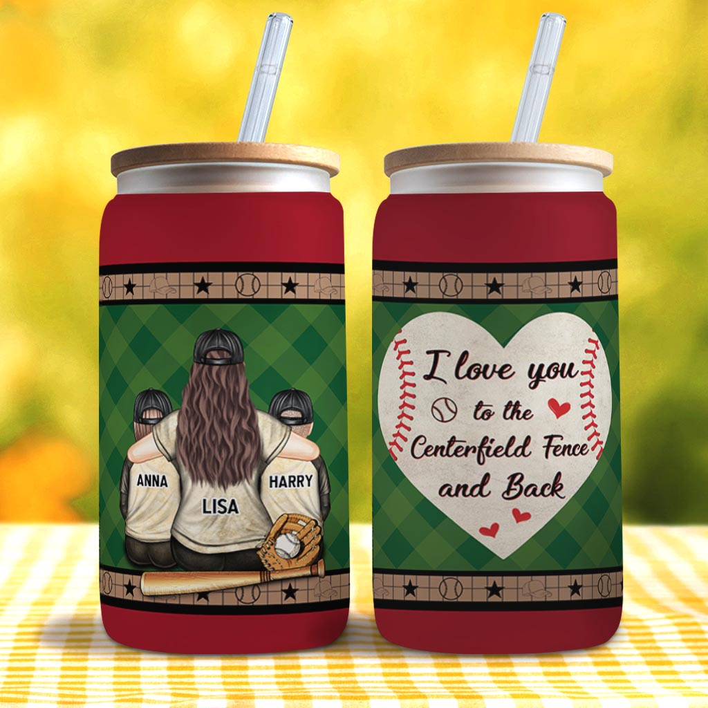 Mein Herz schlägt für dieses Spielfeld – personalisierte Baseball-Trinkflasche