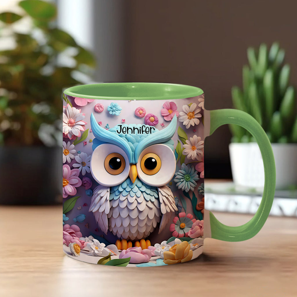 Coole Eule – Personalisierte Tasse mit Eulenmotiv