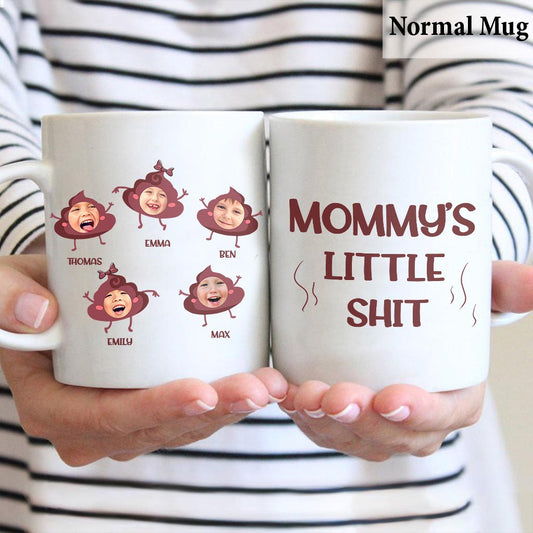 Daddy's Little Shit - Gift for dad, grandpa, mom, uncle, aunt, grandma - Personalized Mug