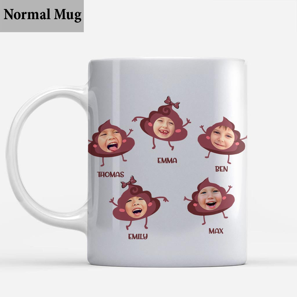 Papas kleiner Scheißer – Geschenk für Papa, Opa, Mama, Onkel, Tante, Oma – Personalisierte Tasse