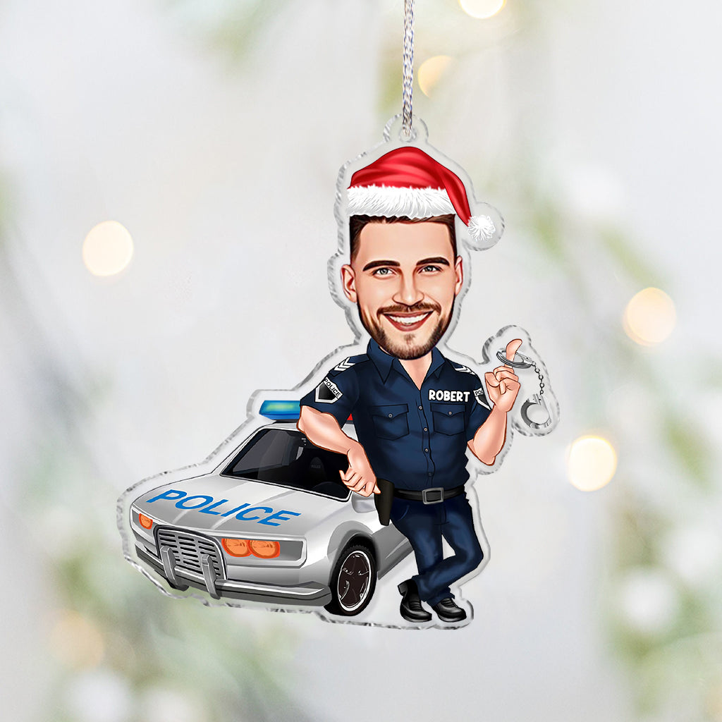 Dienen und Schützen – Personalisierter transparenter Polizei-Anhänger