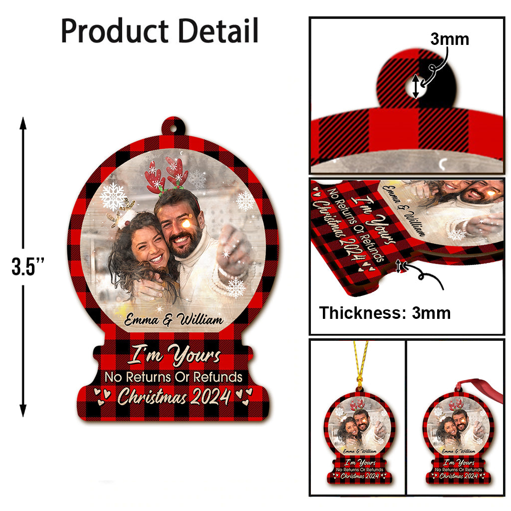 Ich gehöre dir – Keine Rückgabe oder Rückerstattung – Personalisierter Paarschmuck