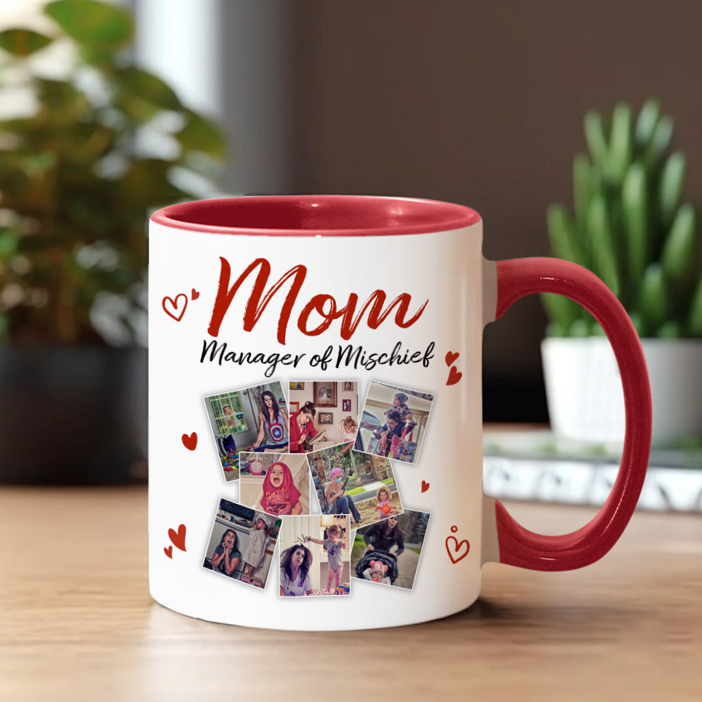 Mama, die Meisterin des Unfugs – Personalisierte Tasse mit Muttermotiv